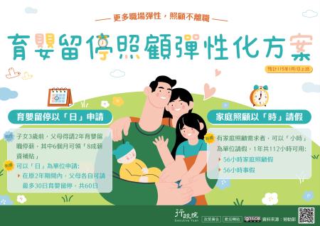 育嬰留停照顧彈性化方案